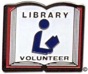 library volunteer pin